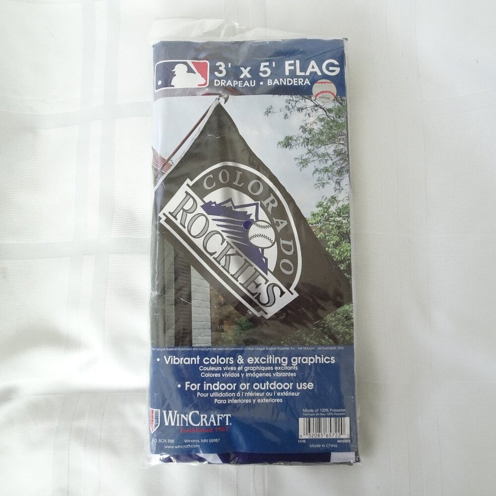 WinCraft‎ MLB Colorado Rockies  Licensed Flag 3' x 5'. NEW